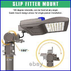 150W LED Parking Lot Light Dusk To Dawn Outdoor IP65 Street Shoebox