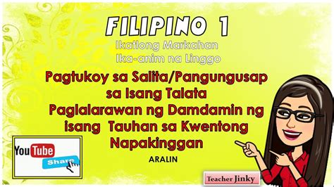 FILIPINO 1 Paglalarawan Ng Damdamin Ng Isang Tauhan Sa Kwentong