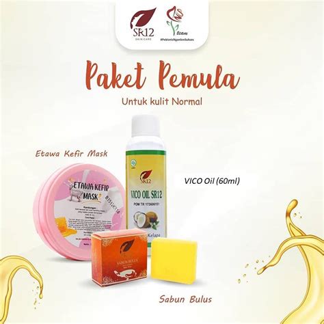 Jual Original Paket Pemula Sr12 Herbal Skincare Perawatan Kulit Wajah Halal And Bpom Indonesia