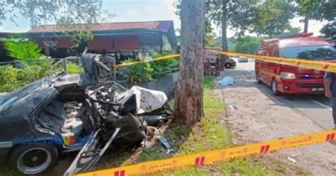 Kereta Terbabas Langgar Pokok Seorang Maut Buletin Tv Malaysia