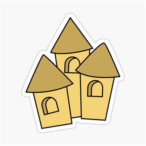 Sandcastle Sticker For Sale By SVGS101 Redbubble