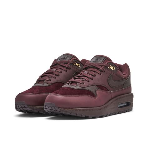 Nike Air Max 1 Burgundy Crush Womens Dv3888 600 Laced