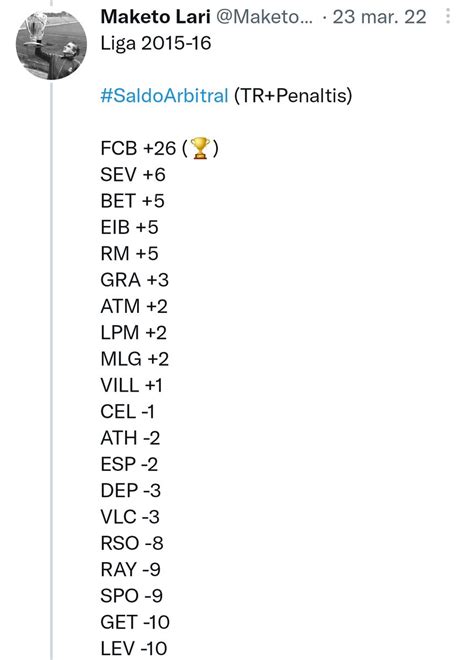 Mr Offside On Twitter RT MaketoLari En El SaldoArbitral En