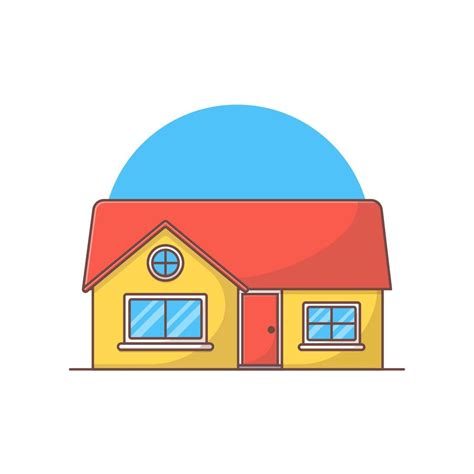 House Vector Icon Illustration Building Icon Concept Isolated Vector