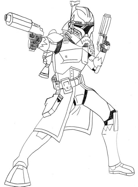 Commander Cody Coloring Page