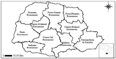 Mesorregiões Do Estado Do Paraná 2019 Download Scientific Diagram