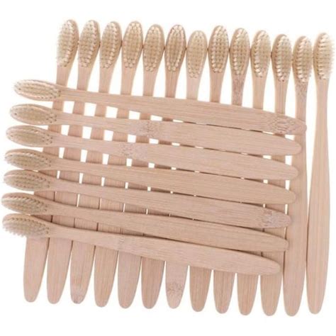 Lot De Brosses Dents En Bambou Naturel Pour Adultes Et Enfants