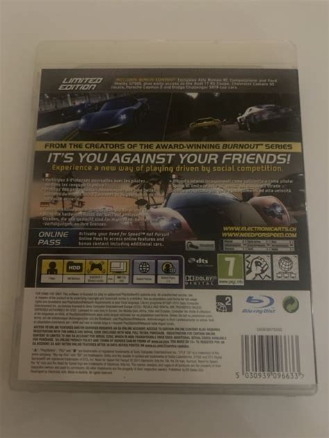 Need for Speed Hot Pursuit Limited Edition Ps Gebraucht in Suhr für CHF mit