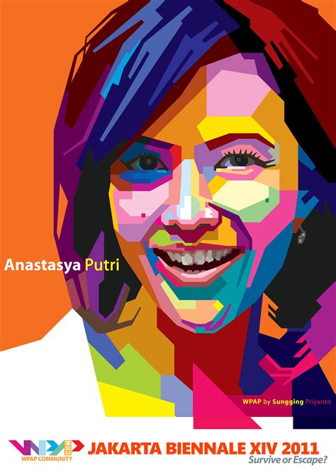 Wedha S Pop Art Portrait Wpap Behance