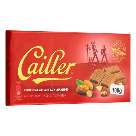 Chocolate Su O Au Lait Aux Amandes Cailler G