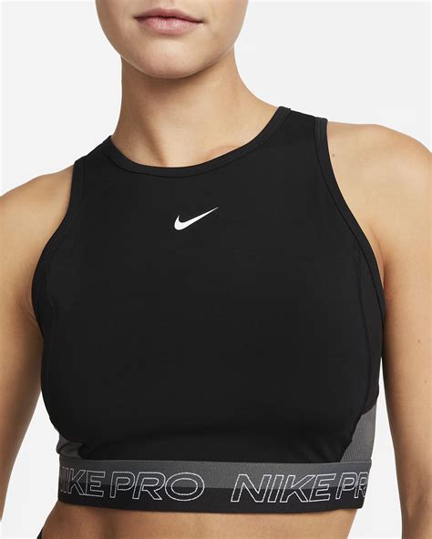 Nike Pro Dri Fit Women S Cropped Training Tank Top Nike Hr