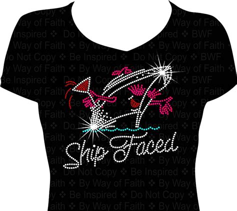 Ship Faced Bling Rhinestone Shirt Girls Gone Cruisin Girls Trip