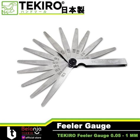 Jual Tekiro Feeler Gauge Mm Blade Fuller Tekiro Kunci Klep