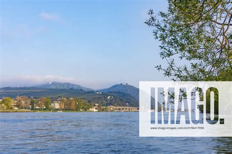 River Donau Danube Mountain Kahlenberg With Fog Mountain