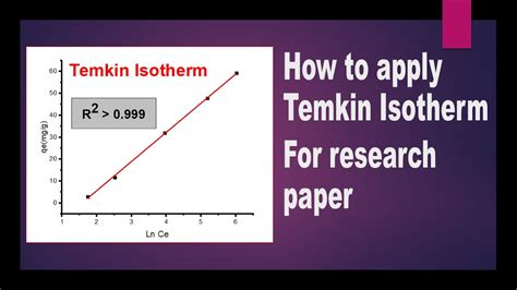 Temkin Isotherm How To Apply Temkin Isotherm To Experimental Data