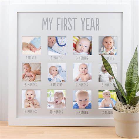 Pearhead My First Year Photo Moments Baby Keepsake Picture Frame Baby