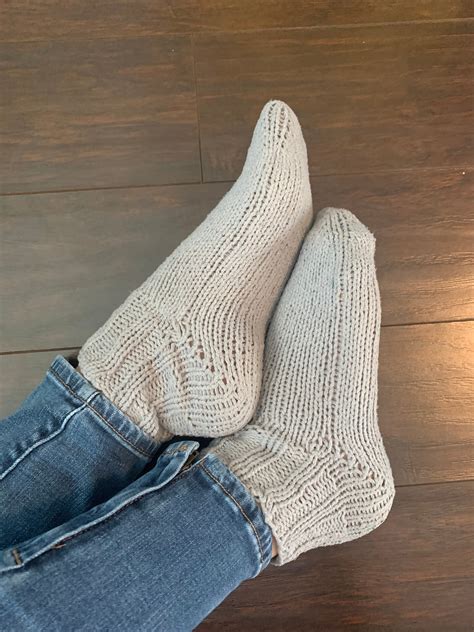 Knitting Pattern Basic Toe Up Sock Etsy Canada