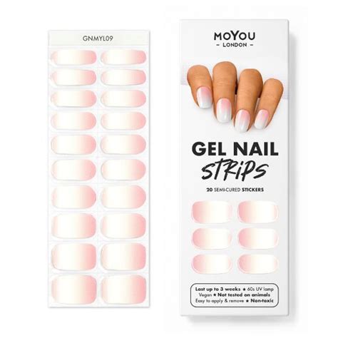 Moyou London Gel Nail Strip Pink Sunset Make Up Superdrug