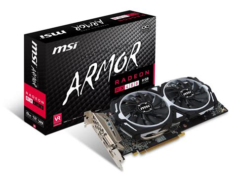 MSI GAMING Radeon RX 480 GDDR5 8GB CrossFire VR Ready FinFET DirectX 12