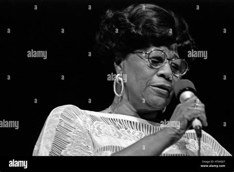 American jazz singer Ella Fitzgerald performing at the Palais des ...