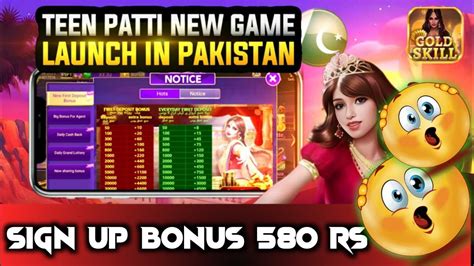 Today New 3 Patti Game Launch In Pakistan 3 Patti Gold Skills Game