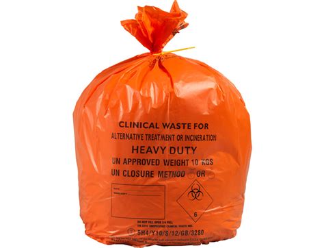 Orange Clinical Waste Bags - GV Health