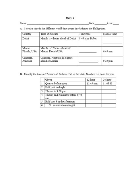 Math 5 Activity Sheets Pdf