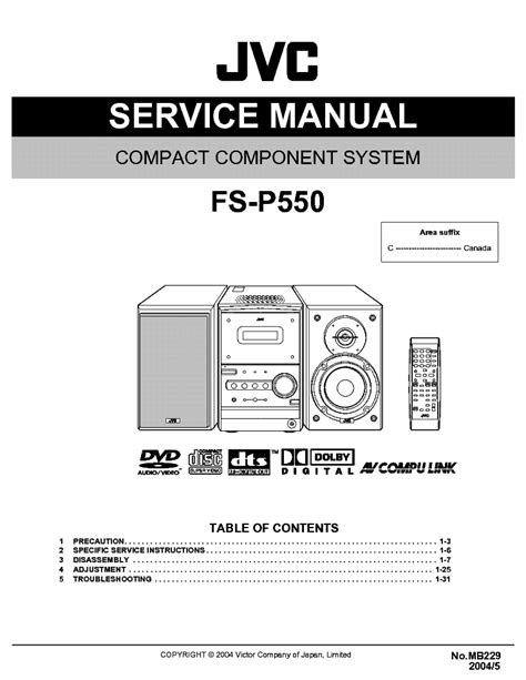 Jvc Fs P550 Sm Service Manual Download Schematics Eeprom Repair Info For Electronics Experts