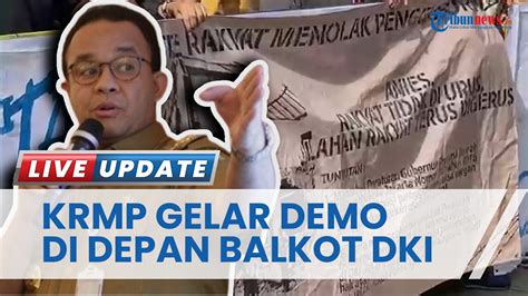 Mahasiswa Koalisi Rakyat Demo Anies Baswedan Sebut Pergub Dki