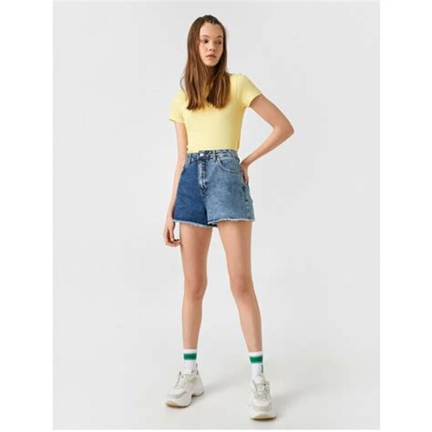 Koton Shorts Blue High Waist Eponuda