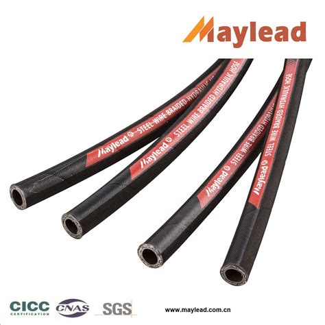 1 4 High Pressure Steel Wire Braided Rubber Hose Oil Hose En857 1sc