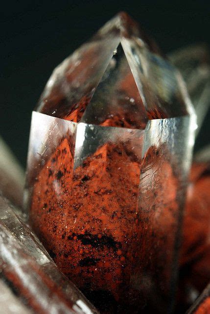 Red Phantom Quartz Mineral Stone Crystals Rocks And Minerals