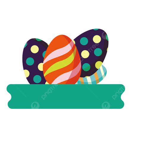 Easter Egg Border Clipart Transparent Png Hd Cartoon Hand Drawn Easter