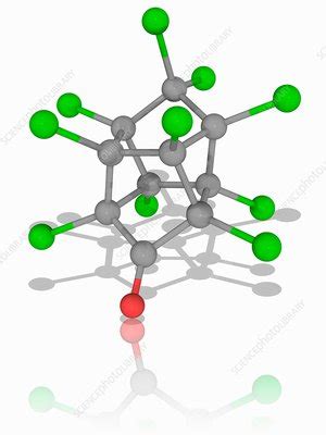 Chlordecone Kepone Organic Compound Molecule Stock Image F