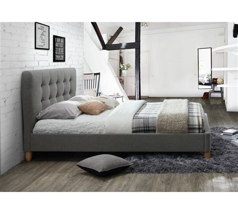 Birlea Stockholm Grey Small Double Bed Frame Grey Bed Frame