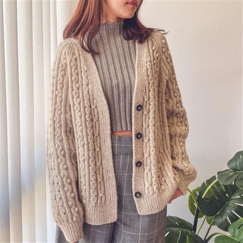 Pea Cardigan Knitting Pattern By Irene Lin Cardigan Pattern Cardigan