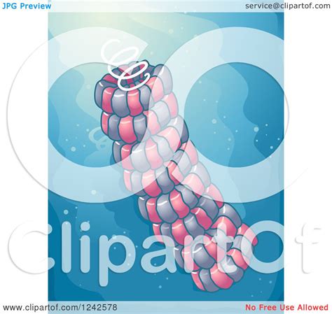 Clipart of a Helical Virus - Royalty Free Vector Illustration by BNP ...