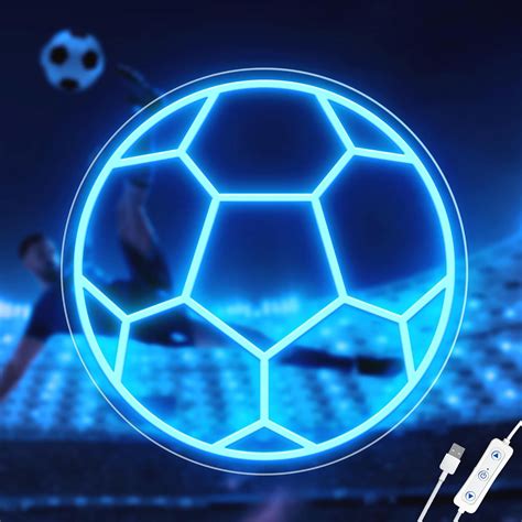 Soccer Neon Sign Dimmable Led Neon Signs For Wall Decor