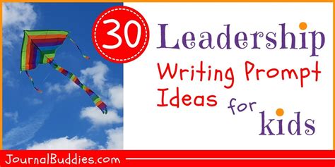 Leadership Writing Prompts For Kids Smi