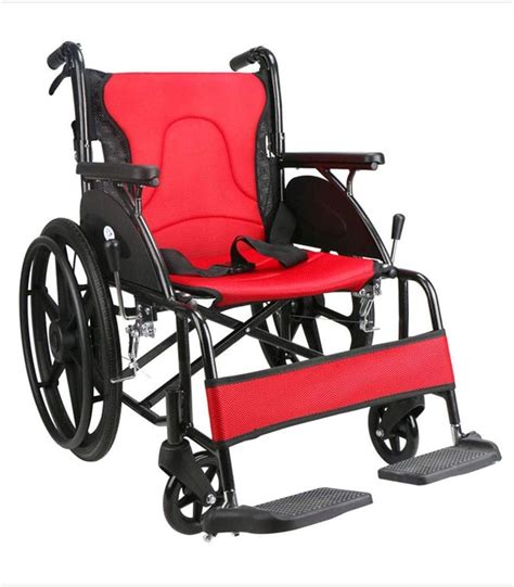 Fauteuil Roulant Pliant L Ger Portable Avec Freins Dossier Pliable En