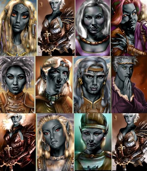 Baldur S Gate Drow Portrait