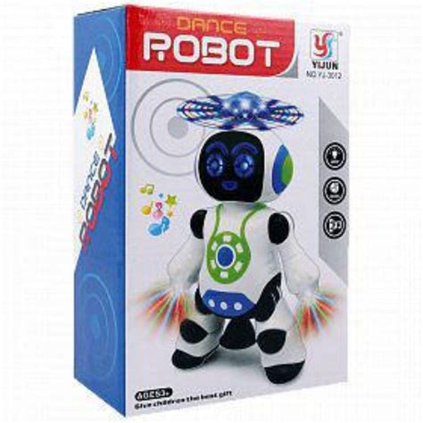 Brinquedo Rob Amigo Dan A Gira Graus Robot Som Luz Yijun