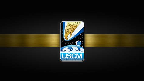 United States Colonial Marines Uscm Screaming Eagle Logo By Starfade