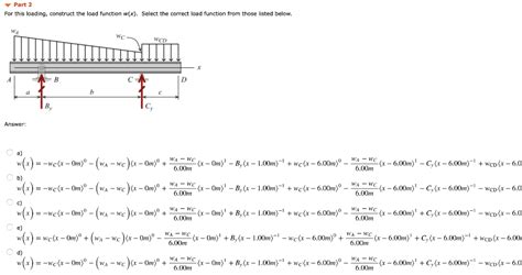 Solved Part Use Discontinuity Functions To Develop The Chegg