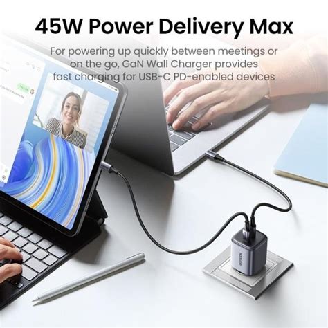 Jual Ugreen Adaptor W Nexode Gan Dual Usb C Super Fast Charging