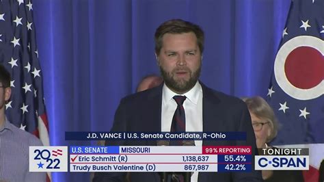 Ohio Senator Elect J D Vance Victory Speech C Span Org