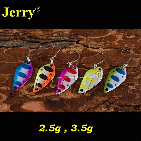 Jerry Pcs Lot Micro Fishing Spoons Trout Lures Freshwater Spinner Bait