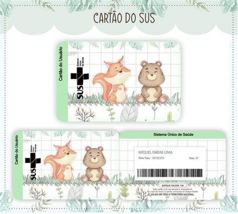 Cartao Sus Personalizado Bosque Produtos Personalizados No Elo7