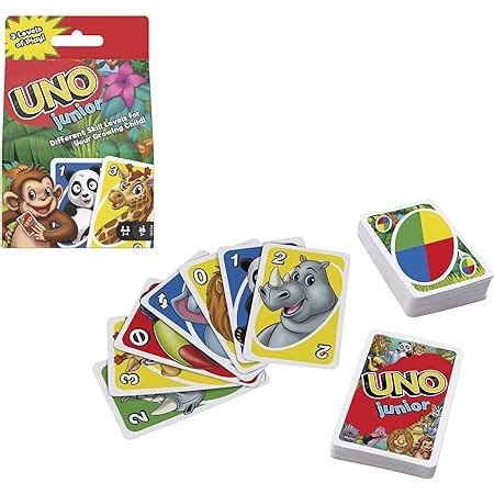 Mattel Games Uno Junior Gioco Di Carte Per Bambini Anni