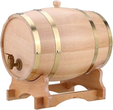 Barril De Madera De Roble Americano De Roble De 10 Litros Para Whisky Vino Tequila Y Sin Fugas